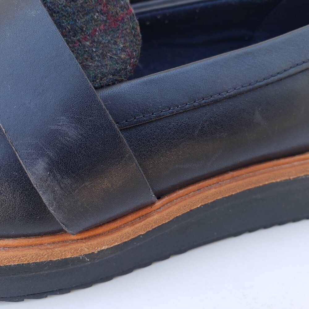 Tartan plaid platform chunky Teadale Elsa loafers - Picture 9 of 14